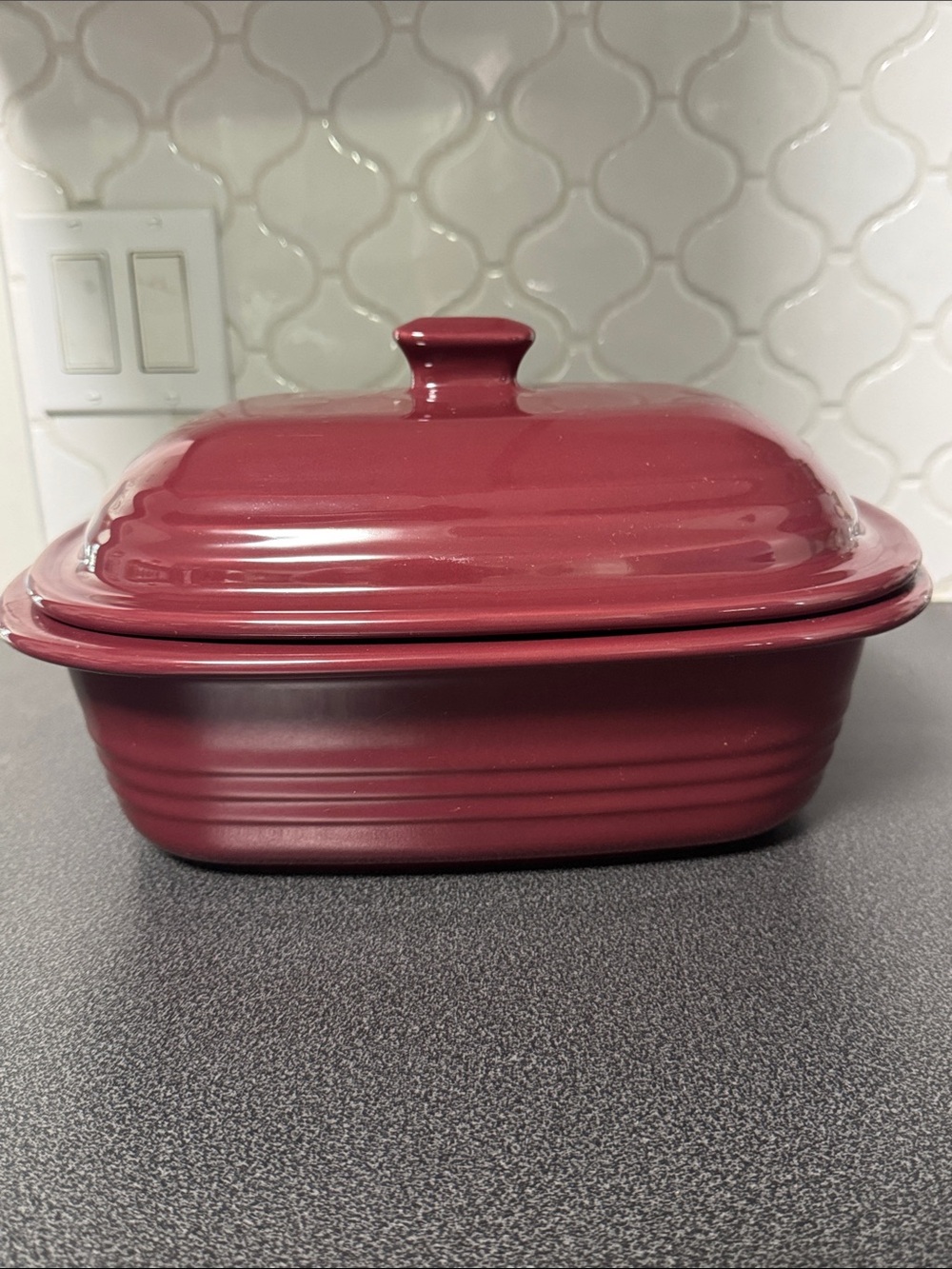 Pampered Chef cranberry Casserole Dish